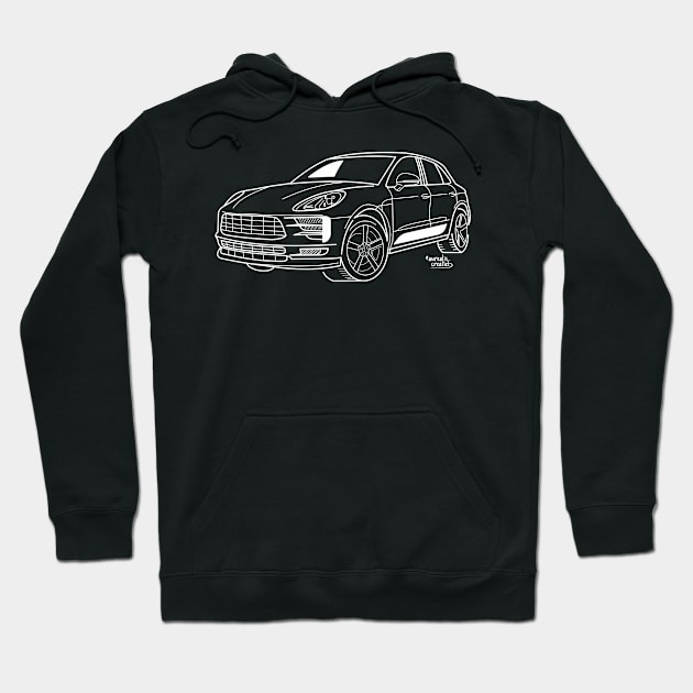 Porsche Macan Hoodie by Aurealis